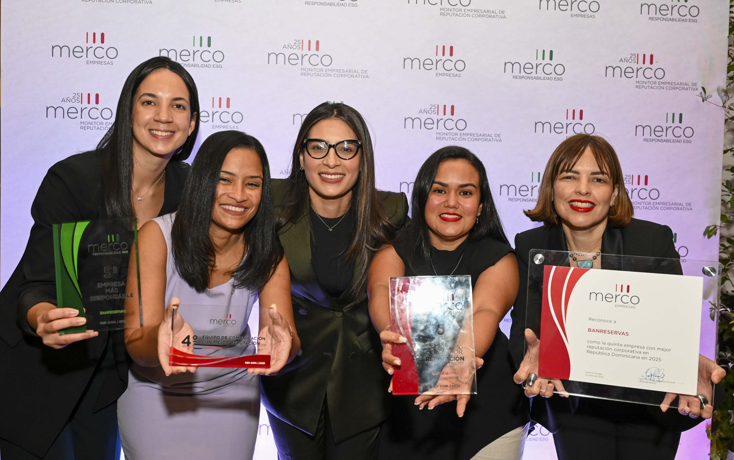 Banreservas destaca en el top 5 de las empresas reconocidas por Merco 2025