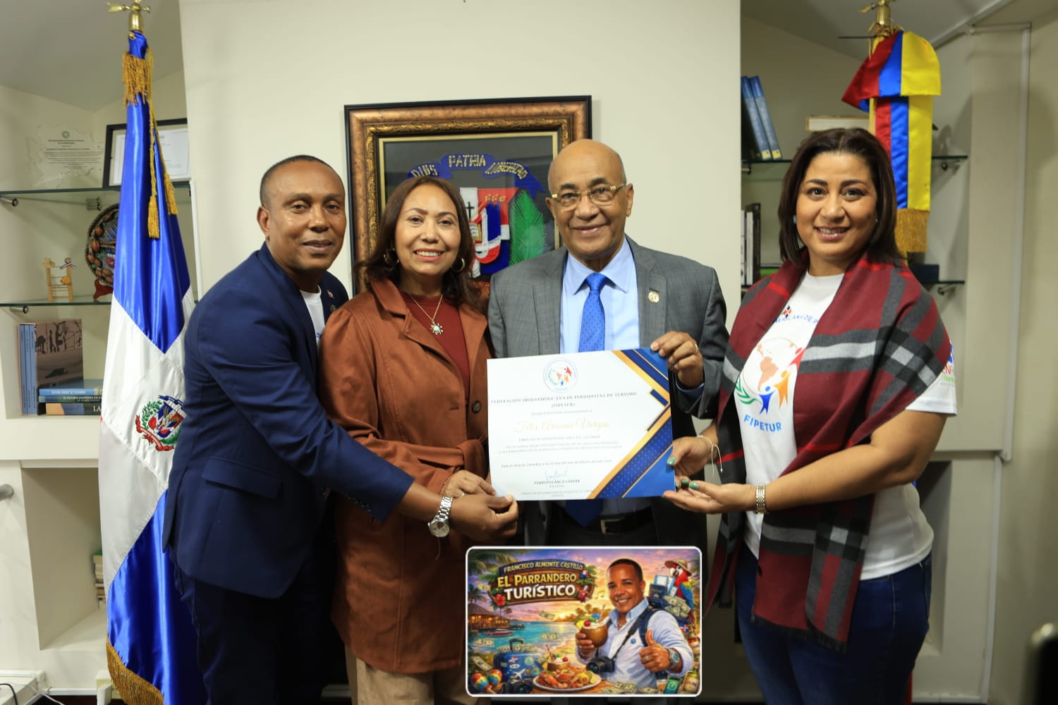 FIPETUR reconoce la labor del embajador dominicano en Colombia, Félix Aracena Vargas